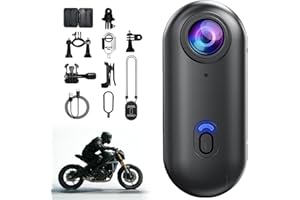 POV Waterproof 4K Pro Camera, 170° Ultra Wide Angle HD Wearable Body Adventure Action Cameras, Cameras with Accessories, for 