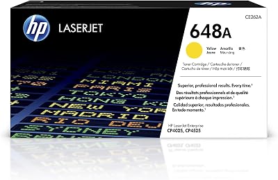 HP CE262A 648A Original Yellow LaserJet Toner Cartridge 11000 Pages