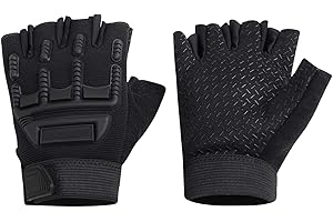 CLOBEAU Biking Gloves Kids Boys Girls Cycling Exercise Half Finger Fingerless Gloves Child Motor Bike Riding Anti-Slip Weight Lifting Bikes Workout Climbing Bicycle Glove Gym Skate Glove