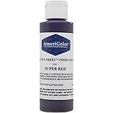 AmeriColor Soft Gel Paste Food Color, 4.5-Ounce, Super Red