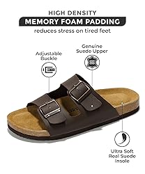 Project Cloud Genuine Leather Mens Sandals with