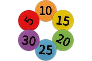 ATPOT Sit Carpet Classroom Dots, 30Pack Sitting Floor dotss, 6 Colors Rug Circles Markers Dots with Numbers 1-30 for Teacher Supplies Elementary School Kindergarten Classroom Must Have Decoration