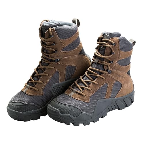 FREE SOLDIER Men's Tactical Boot All Terrain Suede Leather Shoes