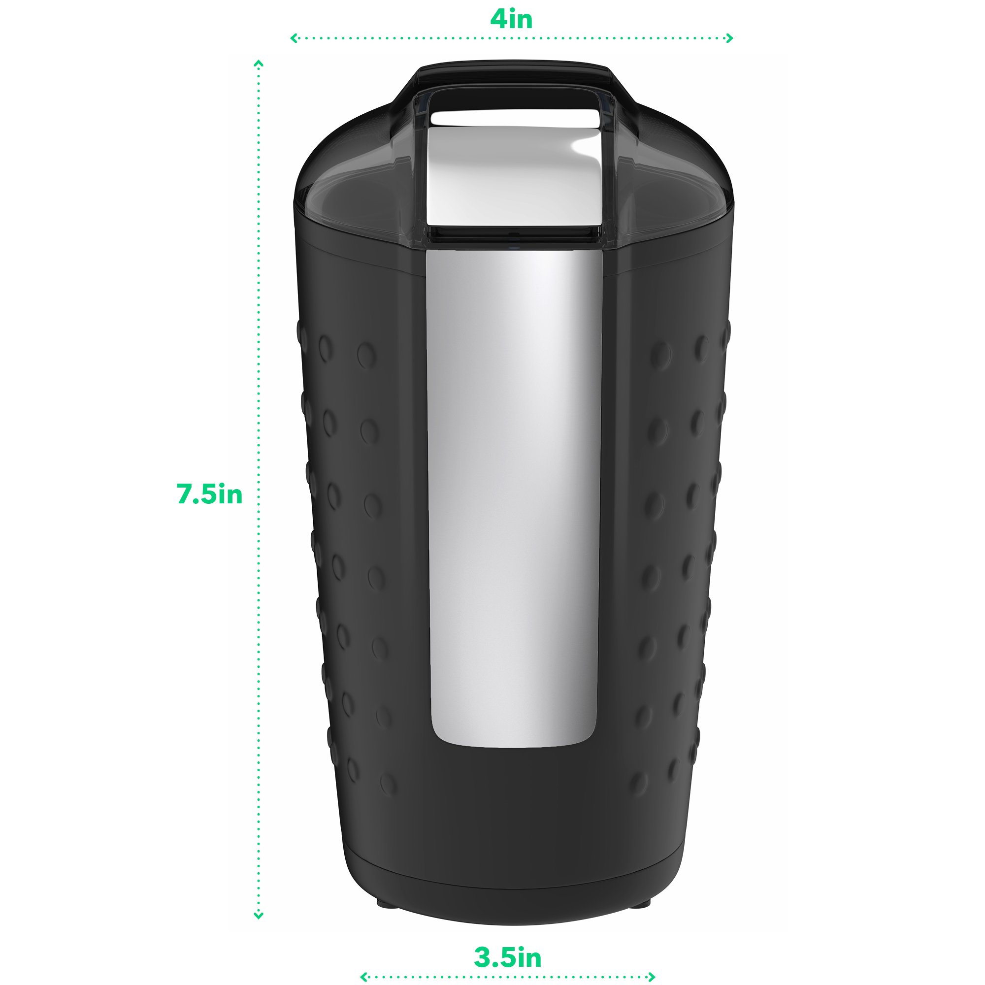 Vremi Blade Coffee Grinder Electric- For Coffee Bean or Spices with Stainless Steel Blade - Makes 12 to 14 Cups of Pour Over Espresso or Drip Coffee - Instant Travel Grinder with Brush Cleaner - Black