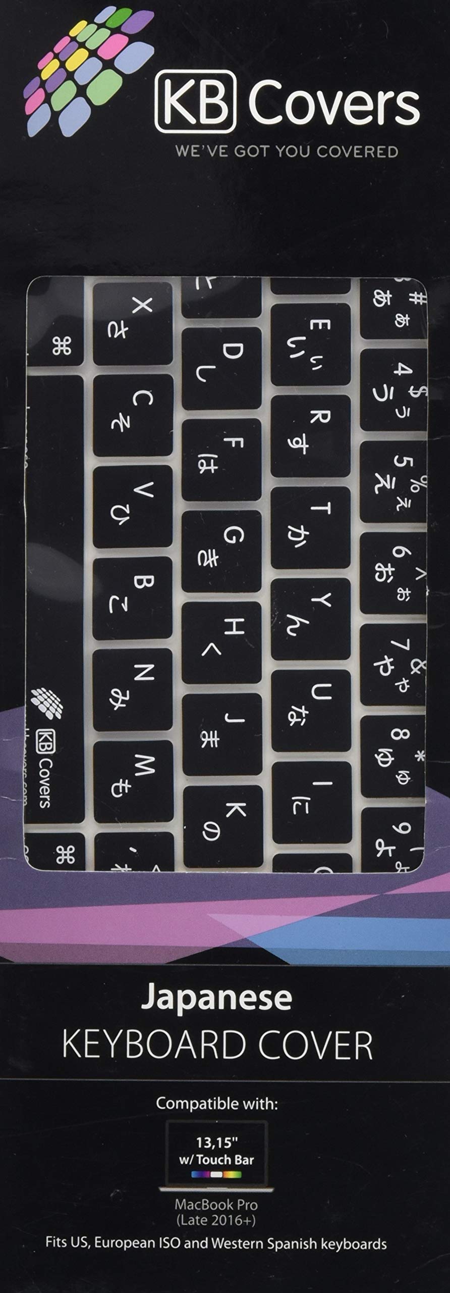 Japanese QWERTY ISO Keyboard Cover for MacBook Pro with Touch Bar (Late 2016)