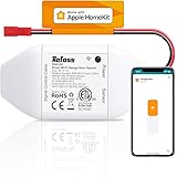 Apple HomeKit Smart Wi-Fi Garage Door Opener, Compatible with Siri, Alexa & Google Assistant, No Hub Needed, Remote Control