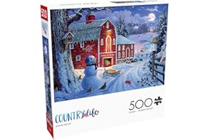 Buffalo Games – Winter Frolic - 500 Piece Christmas Jigsaw Puzzle - Festive Puzzles for Adults – Precision-Cut Pieces, Holiday Artwork, and Hours of Relaxing Fun