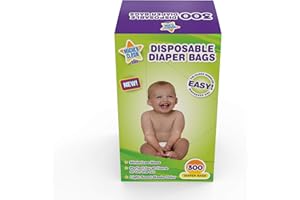 Mighty Clean Baby Disposable Diaper Bags with Light Powder Scent, 300 count
