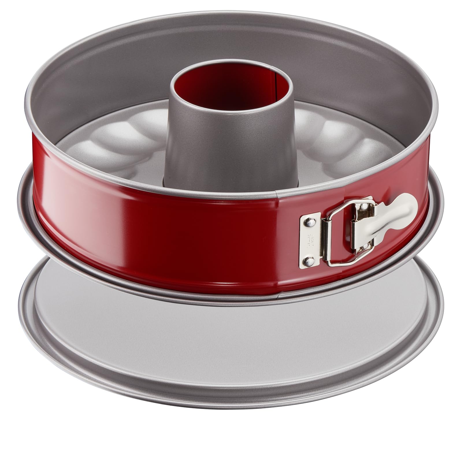 Tefal J Delibake 1642614 Savarin Mould with Hinged Lid 25 cm Carbon Red Steel