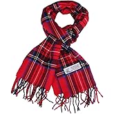 TZ Promise Herringbone Houndstooth Checked Pattern Cashmere Feel Classic Soft Luxurious Winter Scarf For Men Women