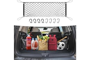 Canvcle Trunk Cargo Net for 2024 2025 2026 Hyundai Santa Fe Accessories Envelope Style Mesh Trunk Net Organizer and Storage S