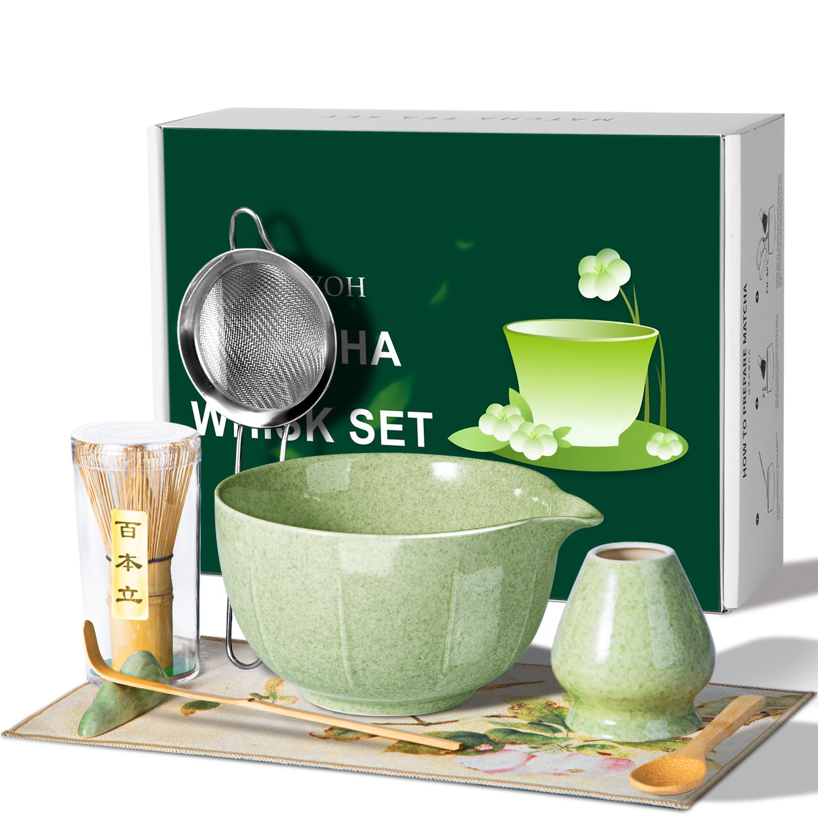 Photo 1 of *MISSING PARTS*
ANFBYOH 8 Pcs Matcha Whisk Set, Organic Matcha Set Whisk, Premium Ceramic Matcha Kit Set for for Making Breakfast/Latte, Matcha Lovers