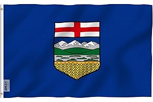 ANLEY Fly Breeze 3x5 Feet Alberta flag - Vivid Color and UV Fade Resistant - Canadian Province of Alberta Flag Polyester with