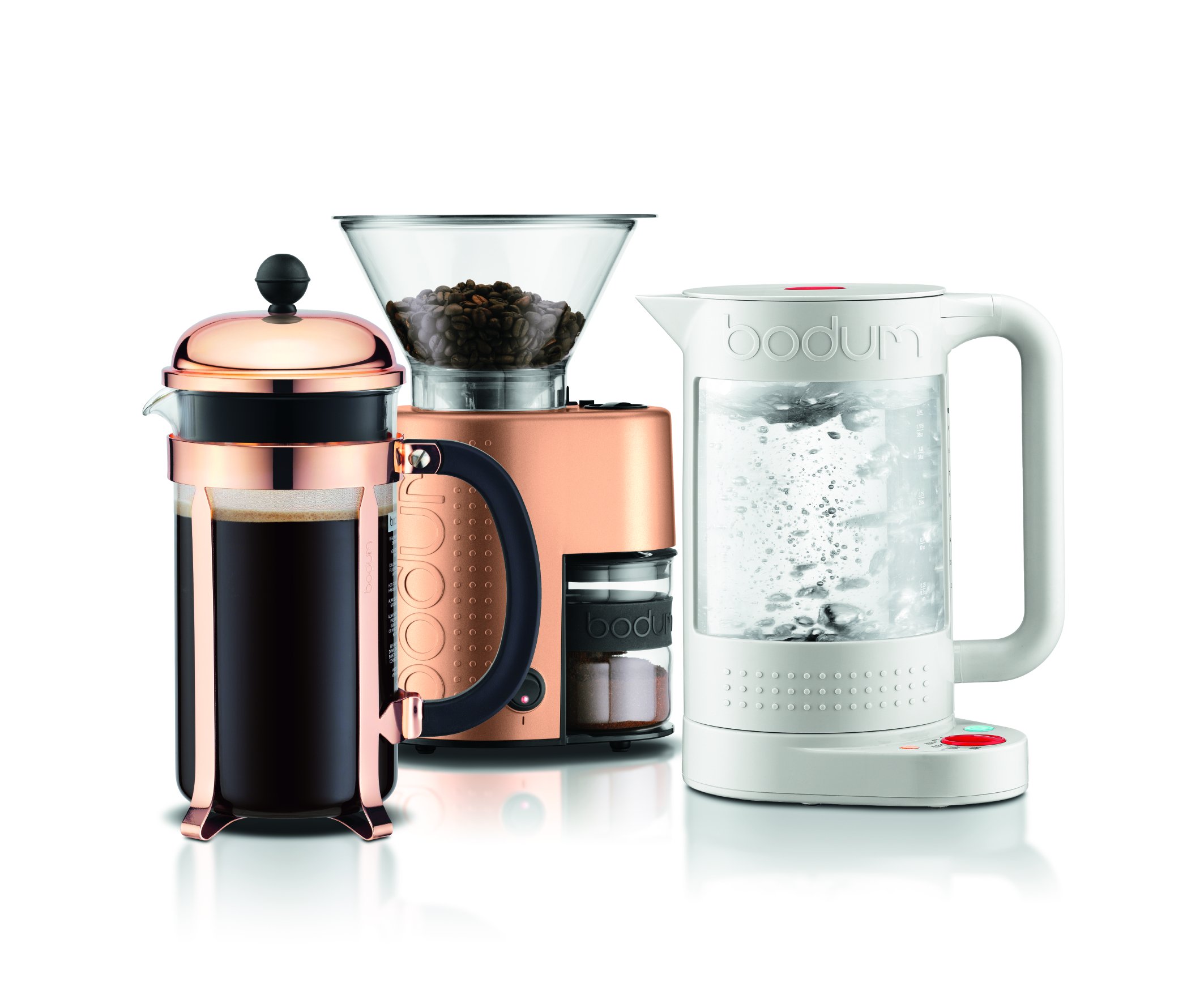 Galleon Bodum 1090318US1SB Bistro Coffee Grinder, Shiny Copper