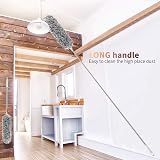 Kelursien Feather Duster Extendable Pole 100 Inch Microfiber Bendable Head view 6