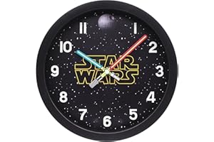 Accutime Star Wars Light Saber Clock Hands 10" Analog Wall Clock
