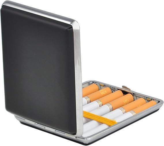 Itian® Leather Cigarette Storage Case Holder Metal Amazon.co.uk