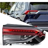 FICOLPO Tail Light Cover for Toyota RAV4 - Inner Rear Tail Lights Compatible With Toyota RAV4 2019-2024 Rear Brake Signal Lamp Replacement Left Side Driver Side