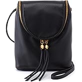 HOBO Fern Leather Crossbody Purse with Adjustable Strap, Exterior Slip Pocket, Double Zip Closure - Perfect for Travel