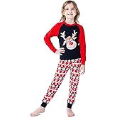 Dolphin&Fish Kids Christmas Pajamas Boys Christmas Pajamas Girls Pjs Holiday Clothes.