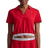 Tommy Hilfiger Womens Cropped Short-Sleeve Polo Shirt