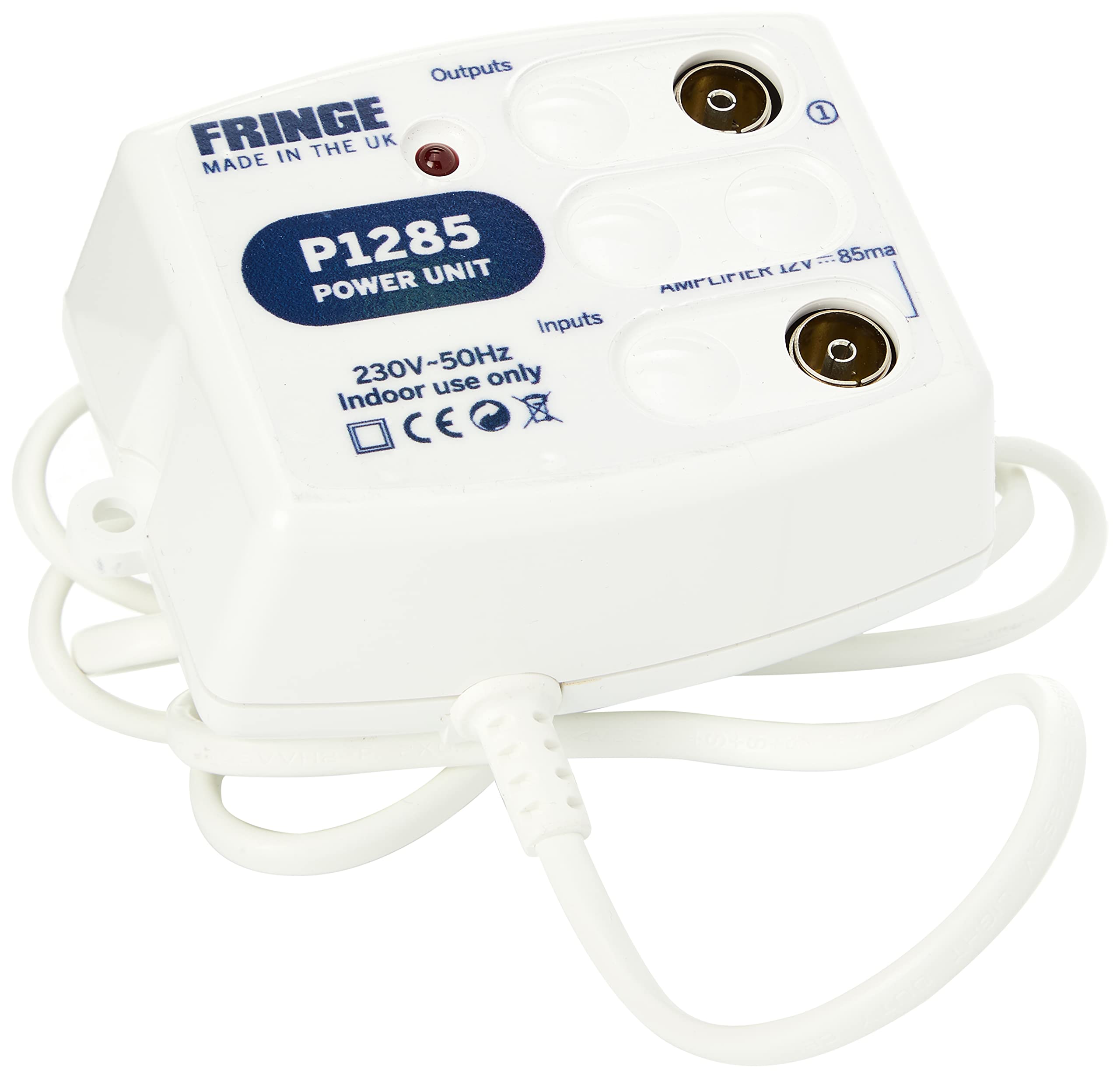 Fringe P1285 12 V Masthead Amplifier Power Supply - White