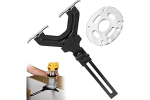 FANCYTARK DNP618 Router Edge Guide for DeWalt Fixed Base Compact Router DCW600B, DWP611, DWP611PK, DNP612, DW6913 & 450, 451, w/Router Sub Base DNP613 - Quick Connections