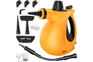 VIVIBYAN Steam Cleaner, Pressurized Chemical-Free Handheld Steam Cleaner for Home Use with 11pcs Multi-Surface Tools, Multipurpose Steamer for Cleaning Home, Grout, Couch, Upholstery, Windows, Tile and Car