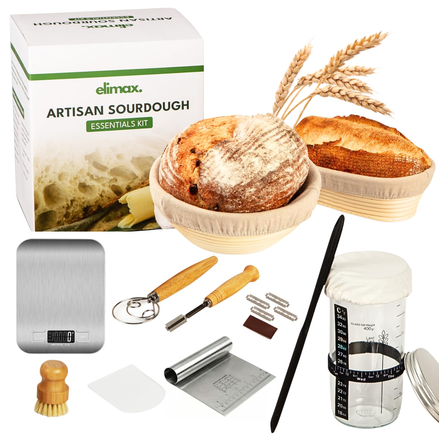 Mua Sourdough Starter Kit, Sourdough Bread Baking Supplies with ...