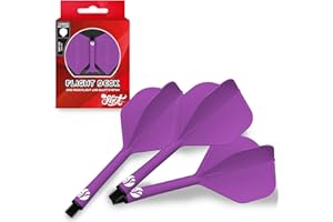 Shot! Darts Flight Deck One Piece Dart Flight and Shaft System, Reduced Deflections, Standard Shaped Flight (350 Micron) Available in Set of 3