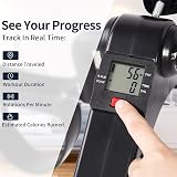 AGM Foldable Mini Pedal Exerciser Compact Under Desk Exercise Bike view 3