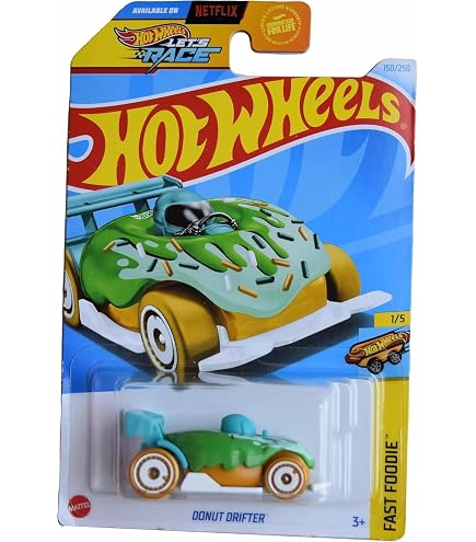 Amazon.com: Hot Wheels Donut Drifter, 1/5, White/Blue/Pink, Fast