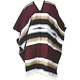 Del Mex Mexican Diamond Woven Eastwood Poncho