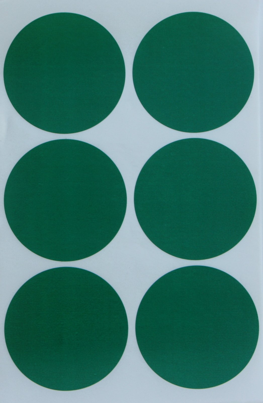 Colored Round Green Sticker 50mm (5cm) Permanent Adhesive Dot Labels for Color Coding - 540 Pack by Royal Green