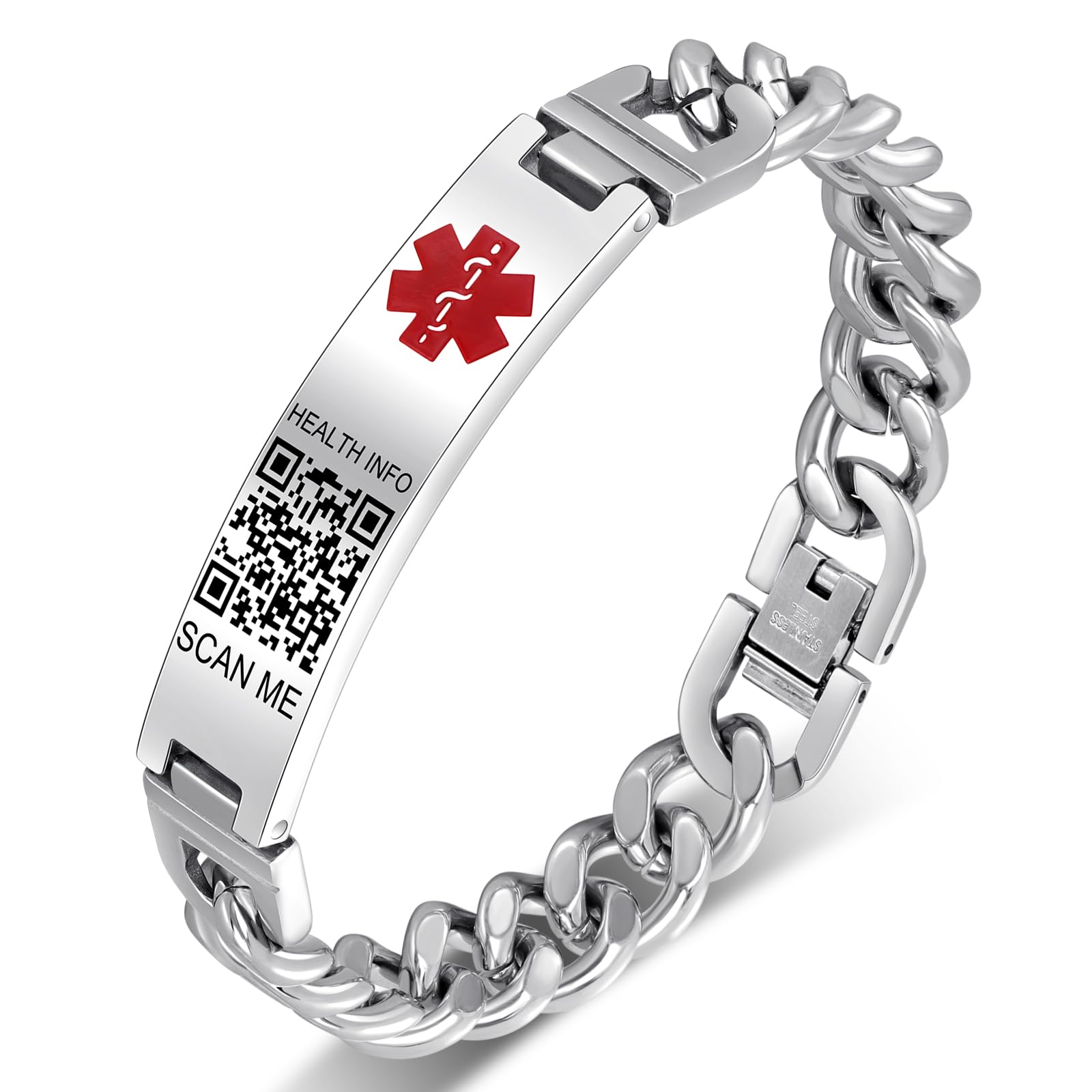 Theluckytag Medical Bracelets with QR Code for