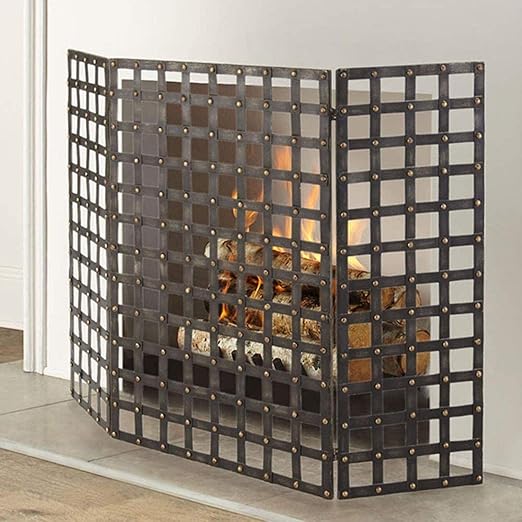 LFDHSF Pantalla de Chimenea Plegable a Prueba de niños, Protector de