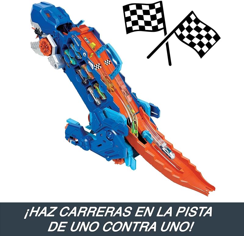 City Transportador T-Rex y 2 Coches de Metal
