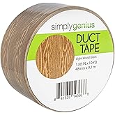 Simply Genius 1 Pack Duct Tape for Art & Craft - 1.8 in x 10 Yards Wood Tape for Kids & Adults, Colorful Adhesive for DIY & Home Improvement, Light Wood Grain, and Scrapbook Supplies