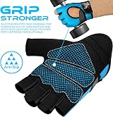 BEAST RAGE Weight Lifting Gloves Breathable Non-Slip Palm M AQUA view 4