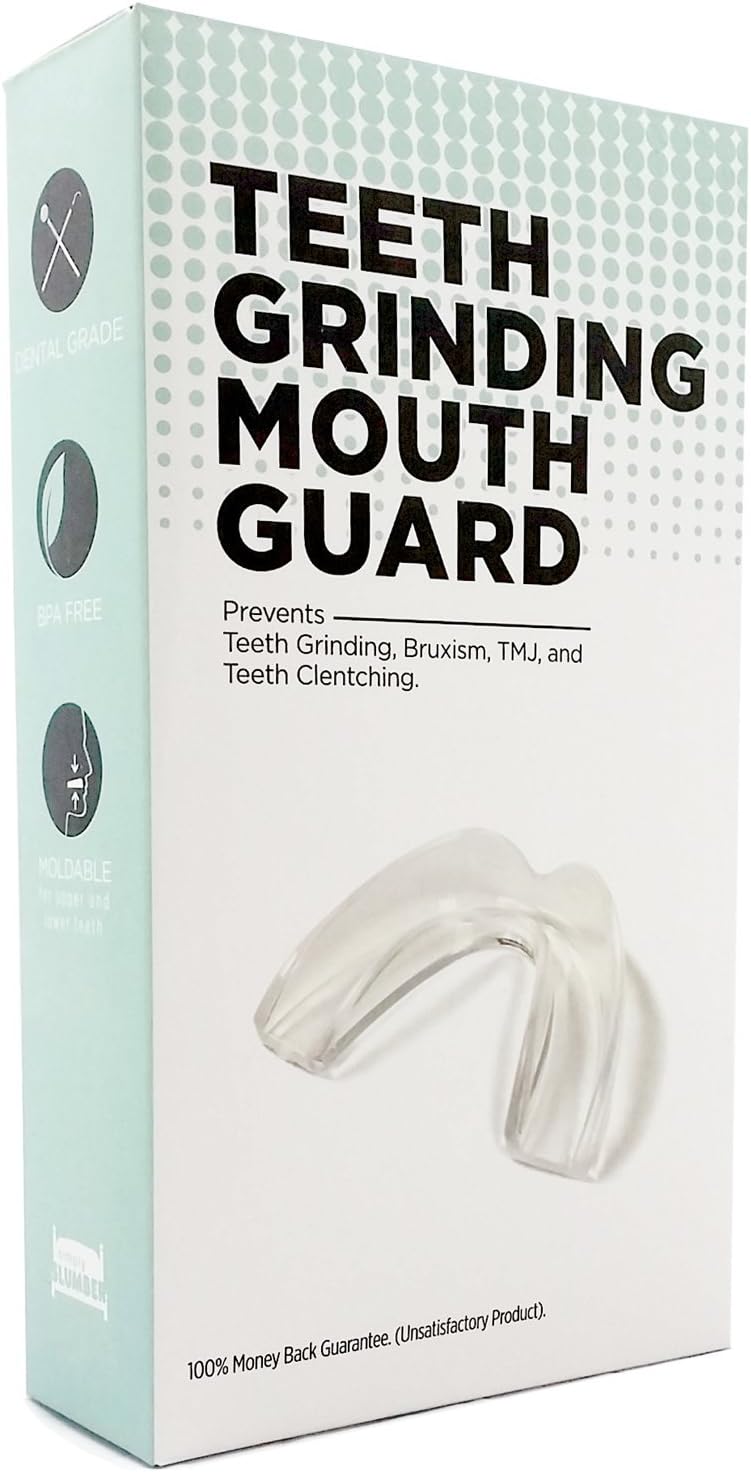 Mouth Guard for Grinding Teeth - Reduces Teeth Grinding, Mouth Guard Bruxism, TMJ (Temporomandibular Joint Disorder), and Teeth Clenching to Improve Your Much Needed Sleep - Sleep Better Today!
