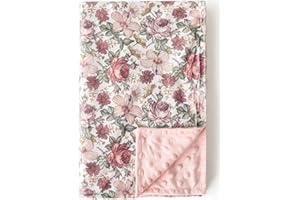 Baby Blankets for Unisex Boys Girls, Soft Plush Minky Blanket with Double Layer Dotted Backing for Infant Newborn Toddler, Vi