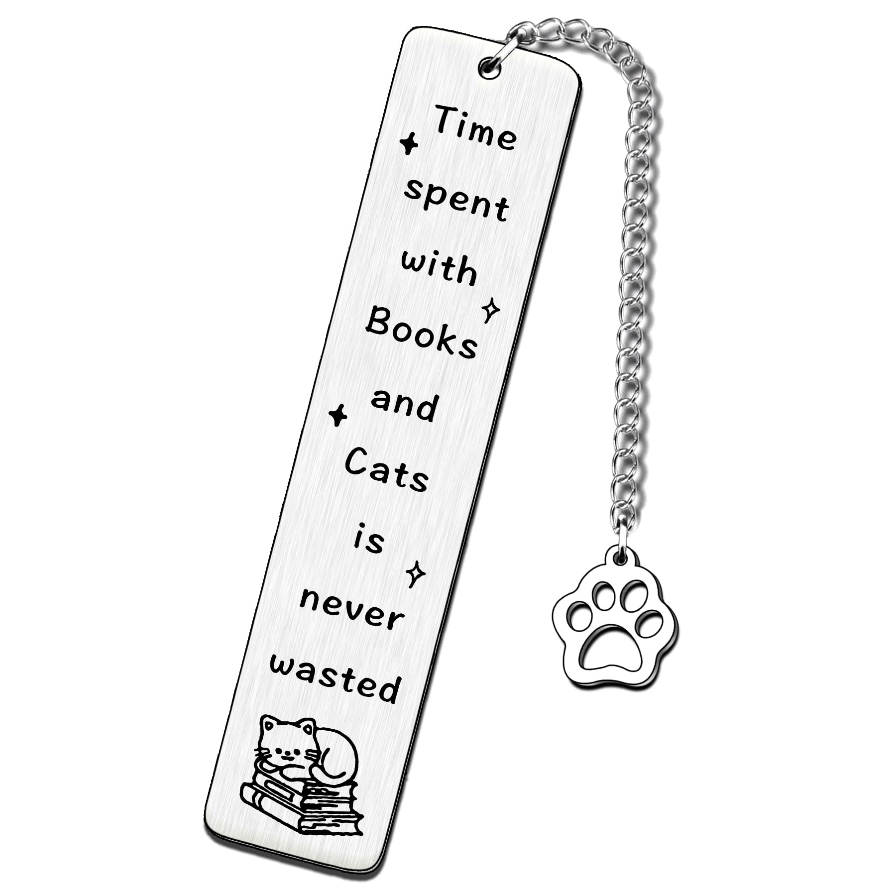 SDOFY Cat Bookmark for Women Men Cute Bookmarks for Book Lovers Cat Bookmarks Gifts for Cat Lovers Cat Dad Cat Mum Girls Boy