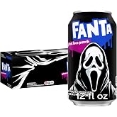 Fanta Ghost Face Punch Soda Soft Drink Fridge Pack Cans, 12 fl oz, 12 Pack | Limited-edition fruity Halloween soda
