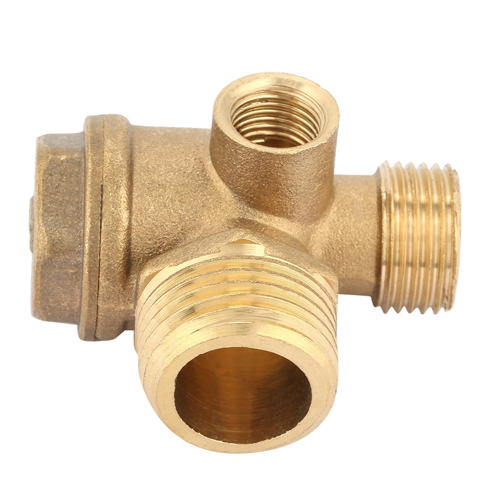 Photo 1 of Chazcool Air Compressor Parts, 3 Port Air Compressor Check Valve Male Thread Brass Air Compressor, Check Valve Compressor Husky Air Compressor Parts Check Valve Replacement