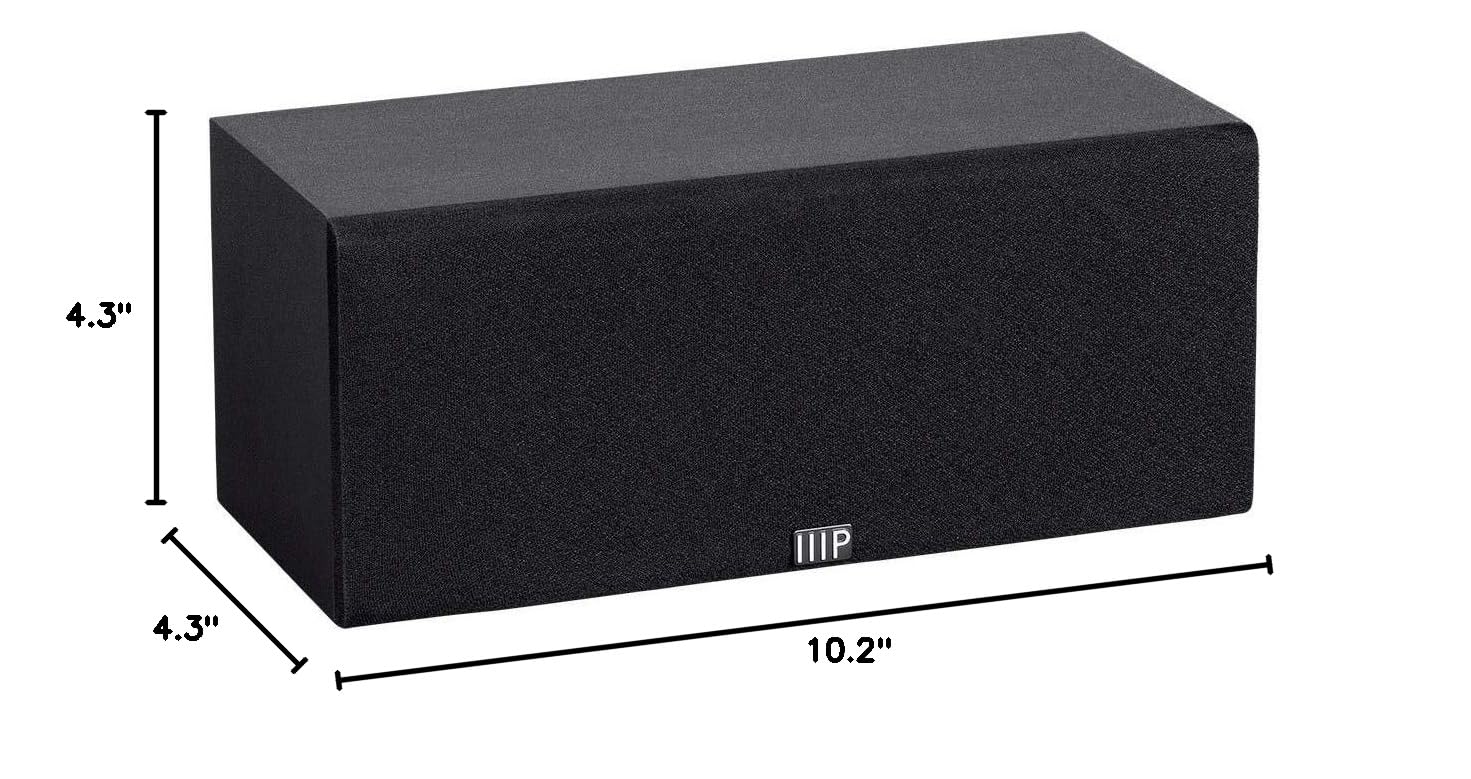 Monoprice Premium 5.1.2 Channel Immersive Home Theater System - With 8 Inch 200 Watt Subwoofer, Black