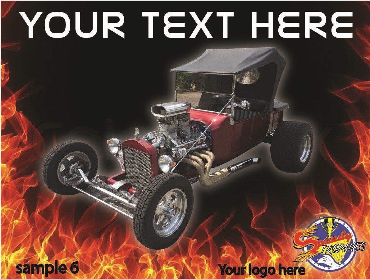 Custom CAR Show Dash PLAQUES 4"x3" (Sample 6, 100)