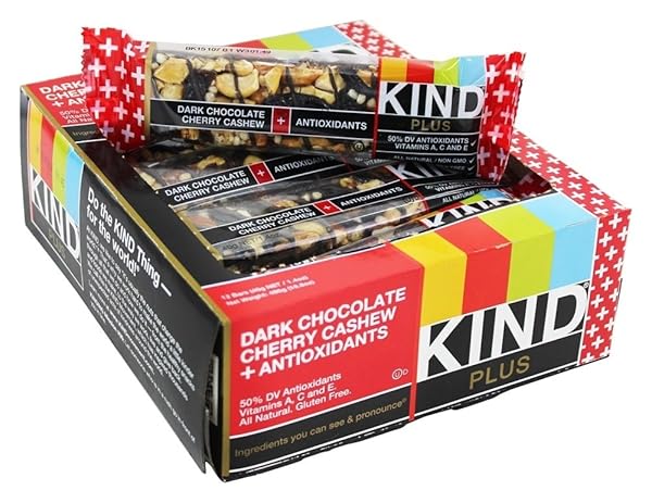 KIND PLUS DARK CHOCOLATE CHERRY CASHEW, 16.8 OZ...