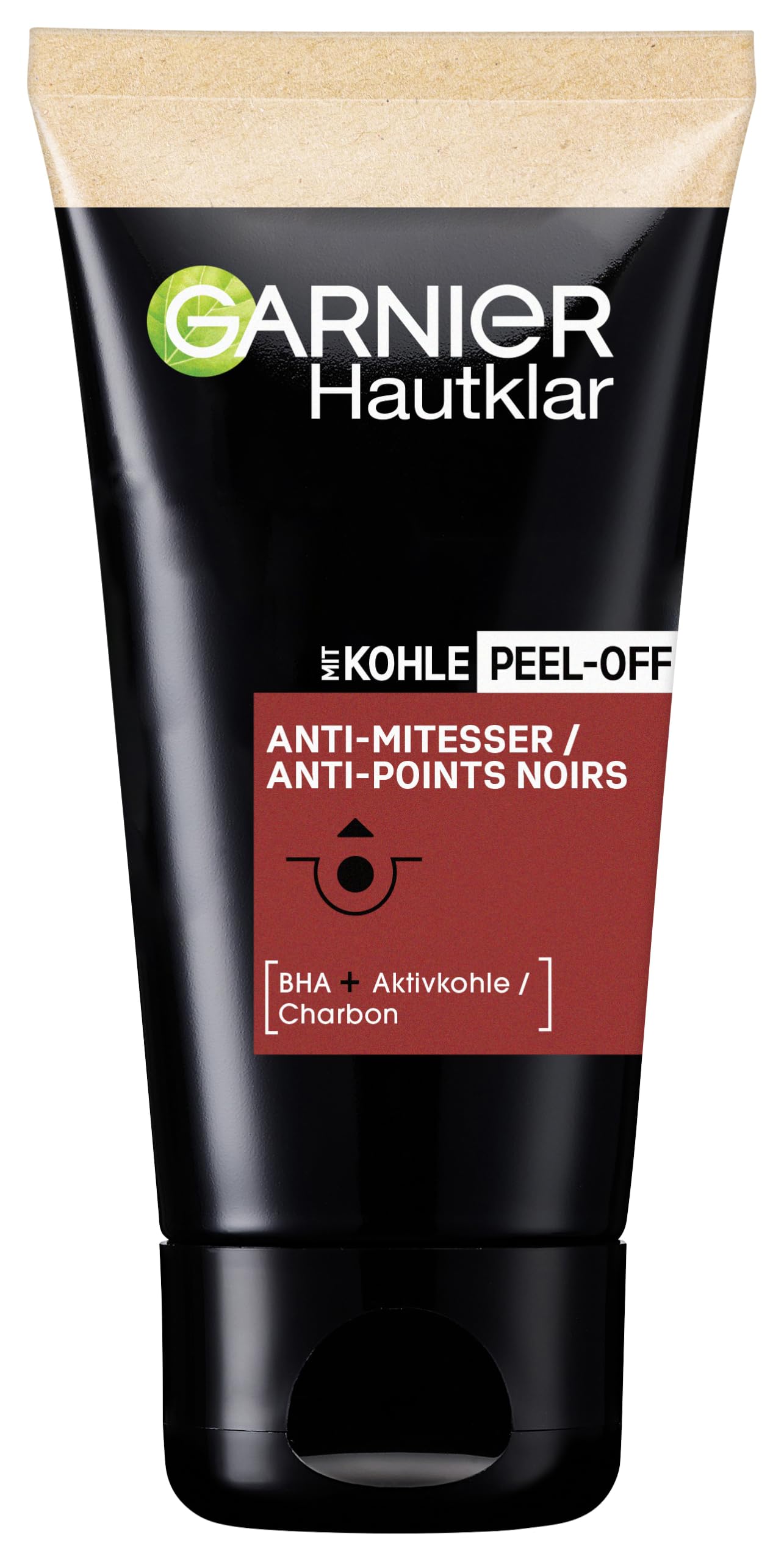 Garnier Charcoal Peel-Off Anti-Blackhead Face Mask for Blemished Skin Clear