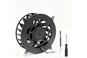 MEGATTA PS5 Pro Replacement Cooling Fan 19 Blades Internal CPU Cooling Fan Replacement Compatible with PS5 Pro CFI-7000 CFI-7019 CFI-7021 CFI-7022 Series, DC12V 3-Pin PVB120M12H-P01-AE(PS5 Pro)