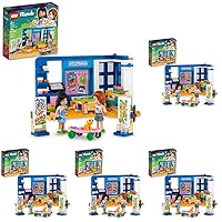 LEGO Friends Liann's Room 41739, Art-Themed Bedroom Playset with Liann & Autumn Mini-Dolls, Collectible Toy for Girls and Boys 6 Plus Years Old (Pack of 5) LEGO Friends Liann's Room 41739, Art-Themed Bedroom Playset with Liann & Autumn Mini-Dolls, Collectible Toy for Girls and Boys 6 Plus Years Old (Pack of 5)